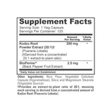NusaPure Kudzu Root 20:1 Extract, 200 mg - 120 Veggie Capsules (Non-GMO, Vegan, Bioperine)