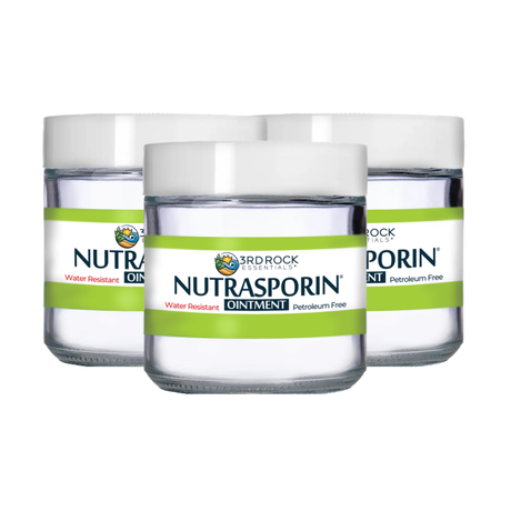 Nutrasporin® - 3oz JAR - All Natural First Aid Ointment 100ppm Silver Gel (Water Resistant)