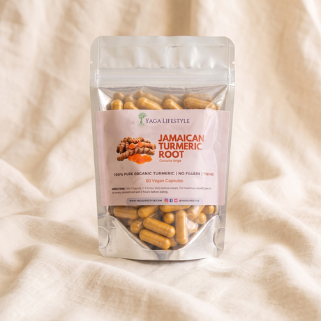 Yaga Lifestyle Organic Jamaican Turmeric Supplement - 60 Vegan Capsules