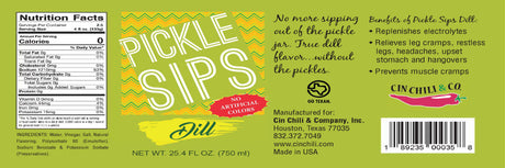 Cinderosa Ranch Pickle Sips® – Dill 25.4 fl oz (750 ml)