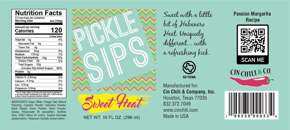 PICKLE SIPS® - SWEET HEAT 10 FL OZ