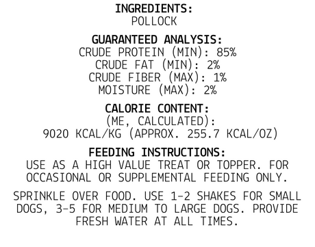 Freeze-Dried Pollock Sprinkles