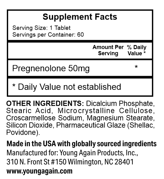 Pregnenolone - Memory And Cognitive Function Booster