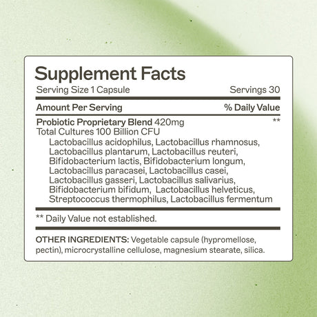 Probiotic Capsules 100 Billion