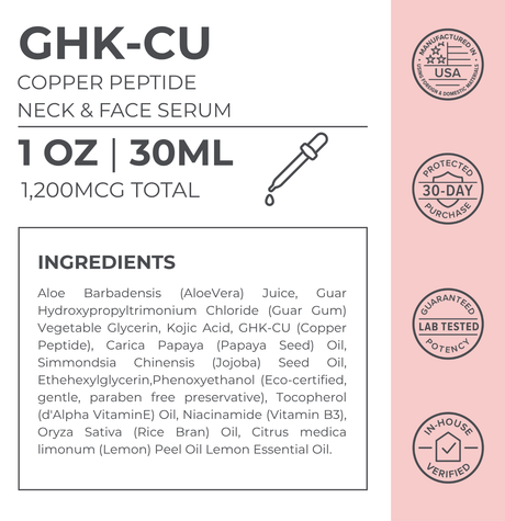 GHK-Cu Copper Peptide Neck & Face Serum