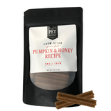 Small Pumpkin & Honey Gourmet Chew Sticks – 4 oz Bag