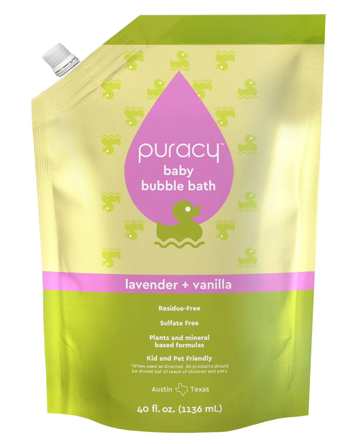 Puracy Baby Bubble Bath (Hypoallergenic)