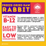 Rabbit Dog Food Topper - Freeze Dried - Single Ingredient