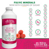 Fulvic Acid Minerals Complex –Natural Raspberry Flavor, 32 Servings