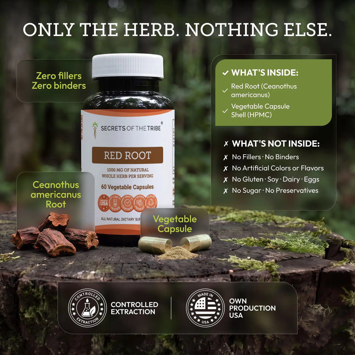 Secrets of the Tribe Red Root Capsules