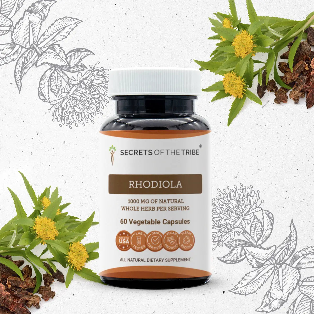 Secrets of the Tribe Rhodiola Capsules