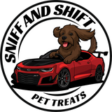 Sniff and Shift Circle-Logo Dog Bandana