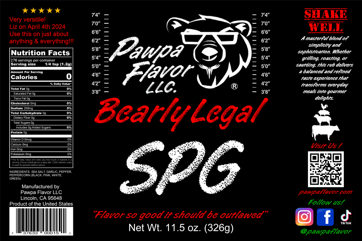 Pawpa Flavor Bearly Legal SPG