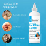 SensoVet Antimicrobial Ear Clean & Care Solution for Dogs & Cats - 8oz