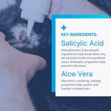 SensoVet Antimicrobial Ear Clean & Care Solution for Dogs & Cats - 8oz