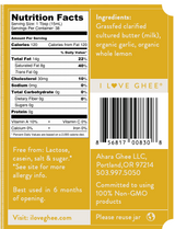 Ahara Rasa Grass-Fed Lemon & Garlic Ghee | Ahara Rasa