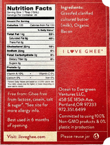 Ahara Rasa Grass-Fed Bacon Ghee | Ahara Rasa