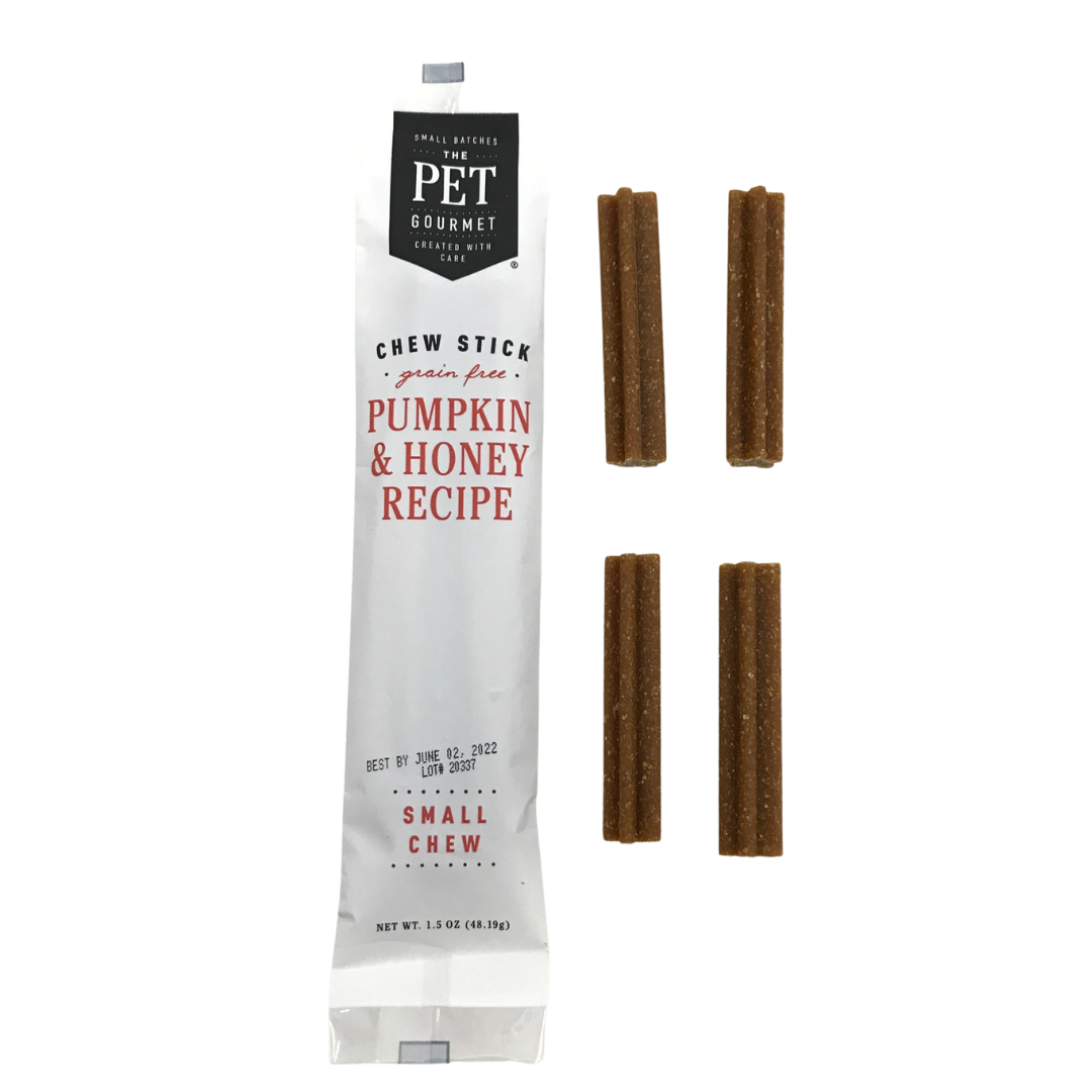 Pumpkin & Honey Gourmet Chew Sticks for Dogs