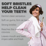 Nano Silver Infused Bamboo Kids Toothbrush 4 Pack