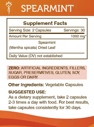 Secrets of the Tribe Spearmint Capsules
