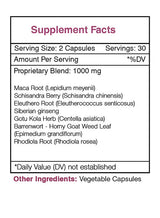 Stamina Secret Capsules - Energy/Endurance/Vigor