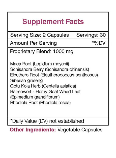 Secrets of the Tribe Stamina Secret Capsules - Energy/Endurance/Vigor