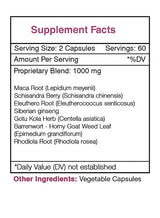 Stamina Secret Capsules - Energy/Endurance/Vigor