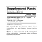 NusaPure Hibiscus Flower 10:1 Extract, 500 mg 200 Vegetarian Caps (Non-GMO, Vegan)