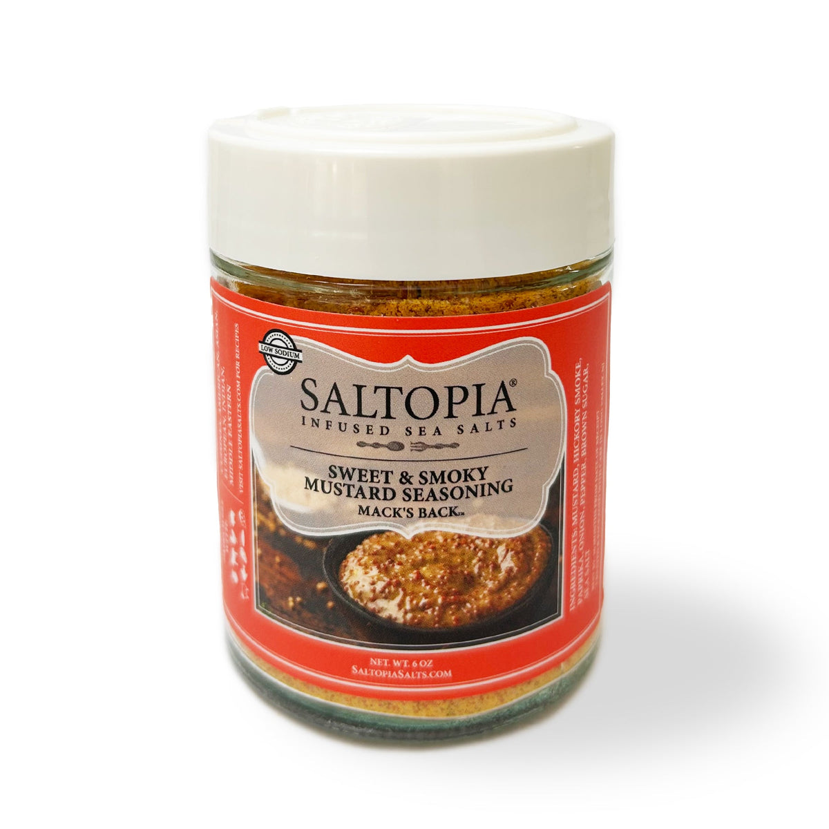 Smoky Sweet Mustard Seasoning Low Sodium: MACK'S BACK