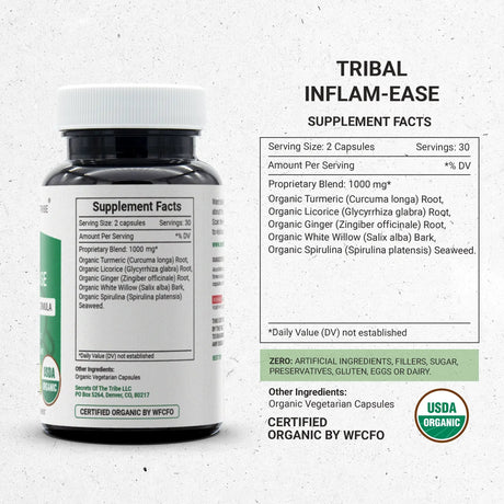 Secrets of the Tribe Tribal Inflam-ease Capsules - Intestinal Comfort Formula