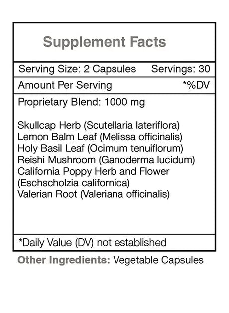 Secrets of the Tribe Tribal Tranquility Capsules - Nerve Calming Formula