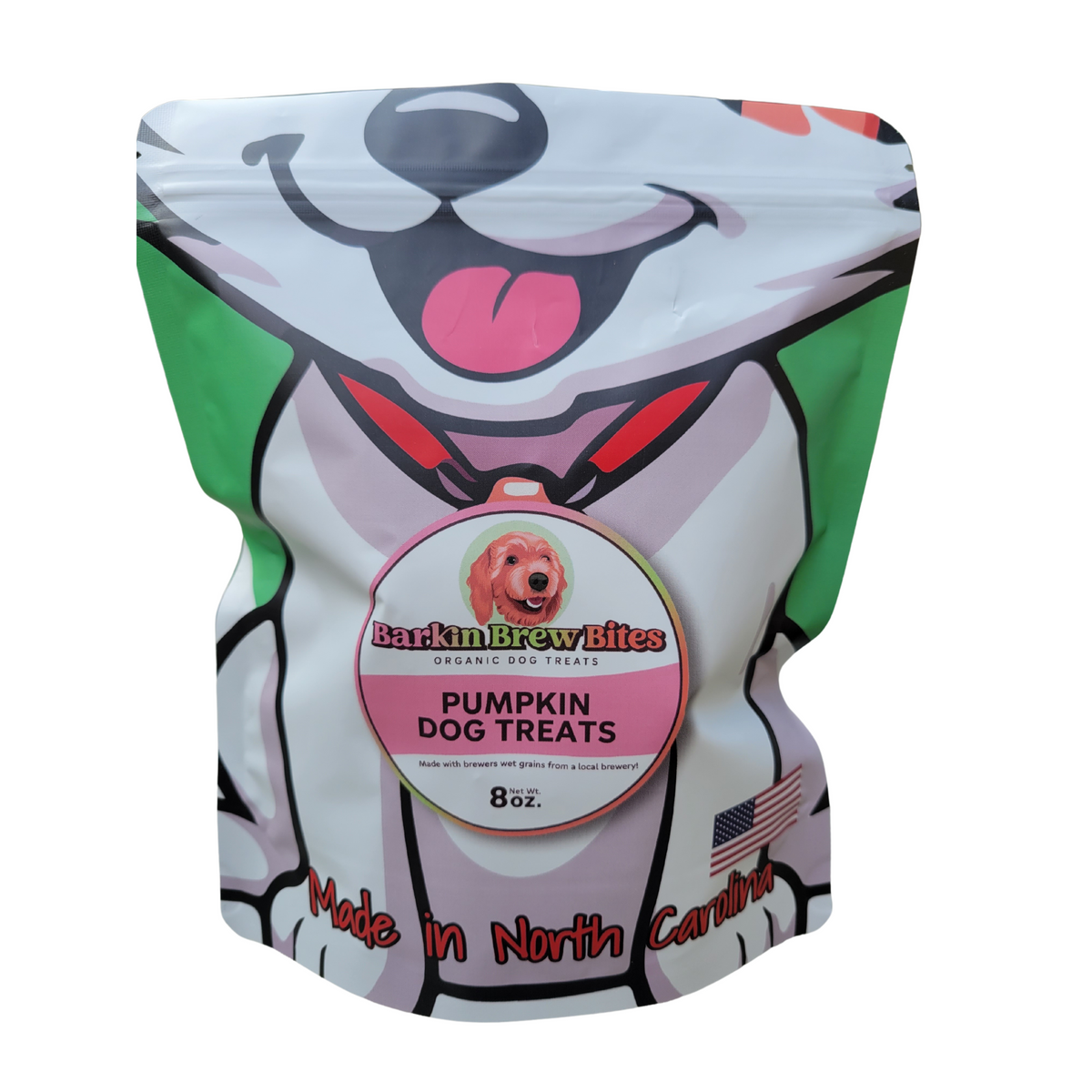 Pumpkin Dog Treats for Sensitive Stomachs - 8 oz Bag