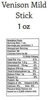 Venison Jerky — Mild