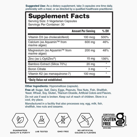 Nature's Lab Gold Vital Bones - 90 Capsules