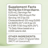 Vitamin D3/K2 5,000 IU Liquid
