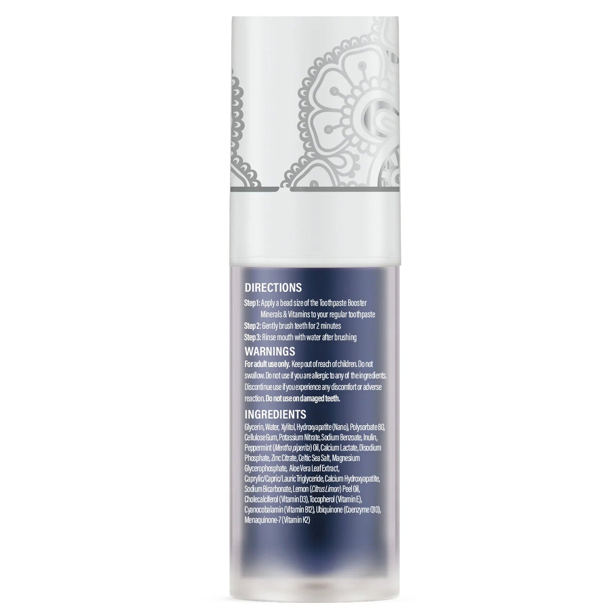 Minerals & Vitamins Toothpaste Booster with 15% Nano Hydroxyapatite – 1 fl oz