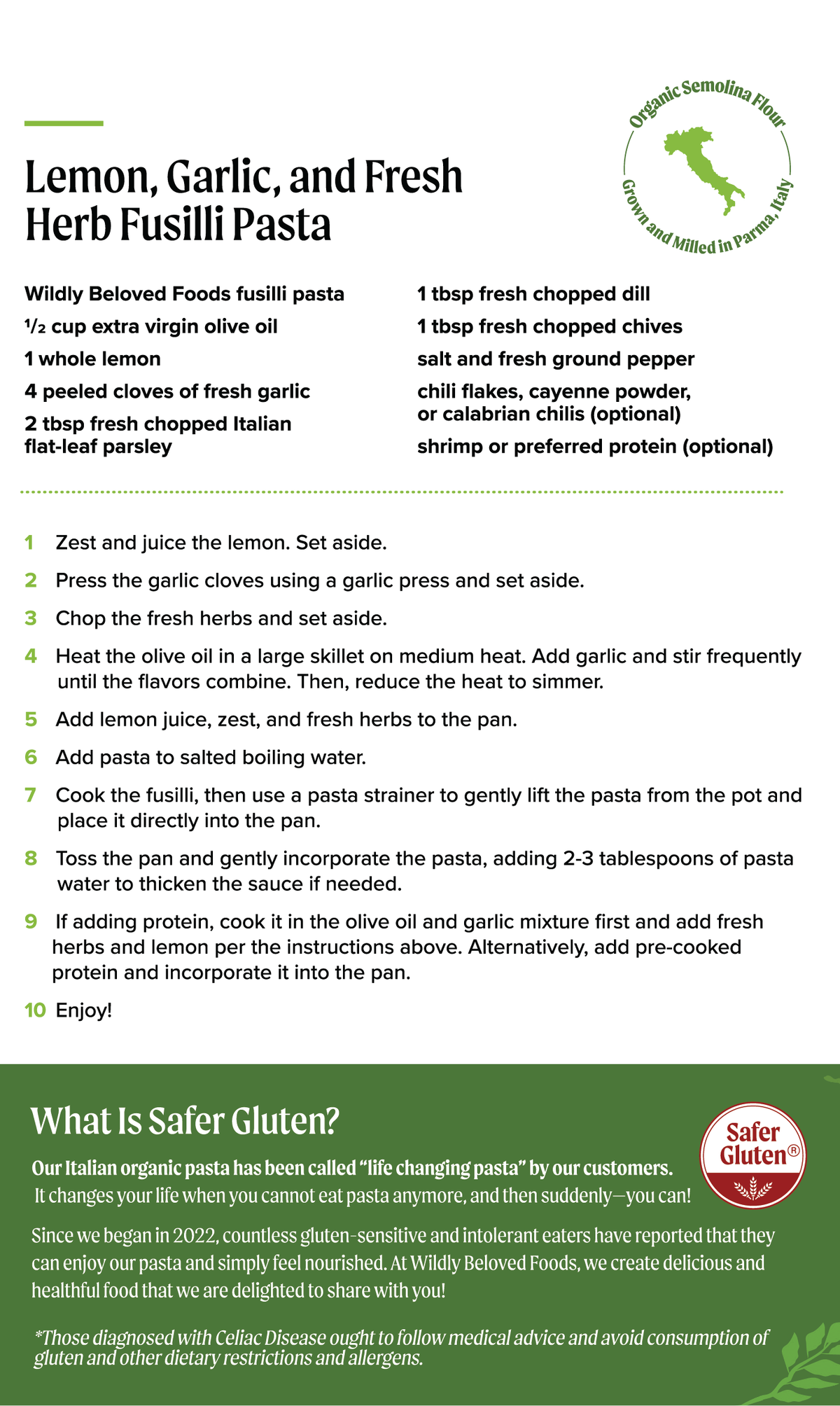 Fusilli - Vegan - Dried