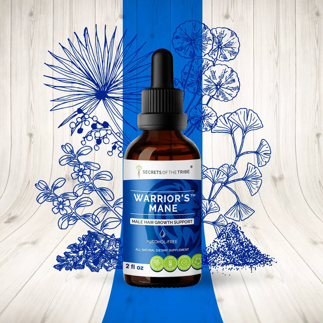 Secrets of the Tribe Warrior's Mane - Male Hair Growth Support