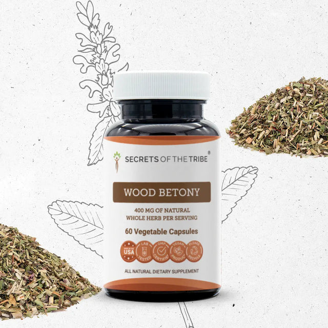 Secrets of the Tribe Wood Betony Capsules