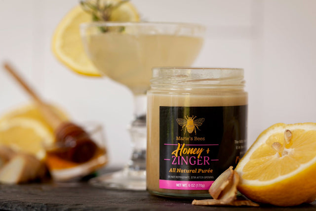 Marie's Bees Lemon Ginger Creamed Honey "The Zinger"