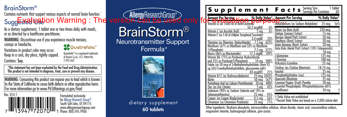 Brainstorm 60Tablets