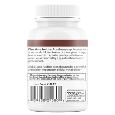 Alpha Lipoic Acid 60Capsules