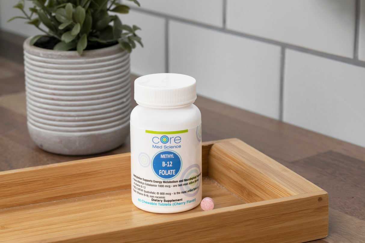 Active Methyl B-12 Folate - Lozenges (60 Count/ 60 Servings)