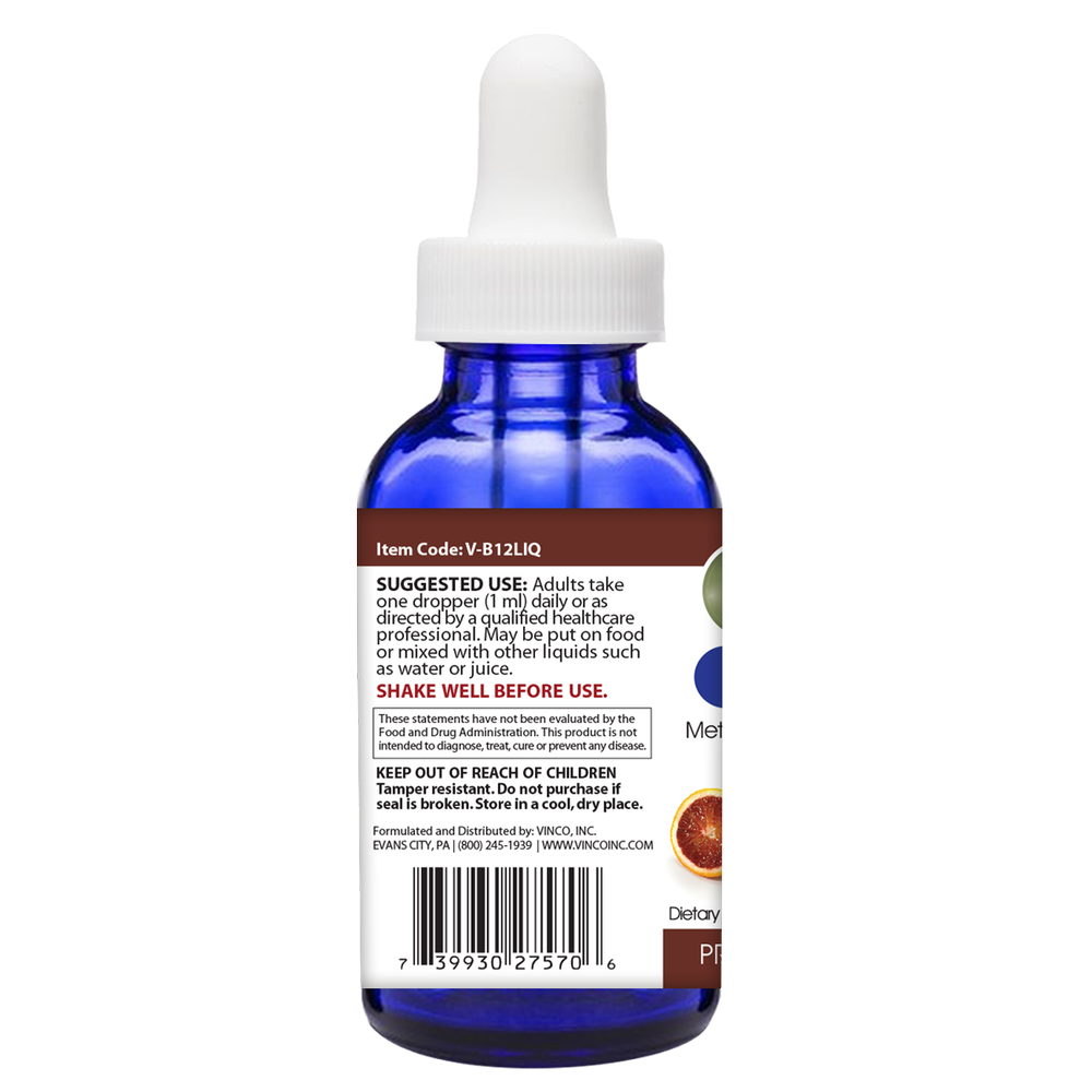 B12 (Liposomal) 2 FL OZ Drops Blood Orange