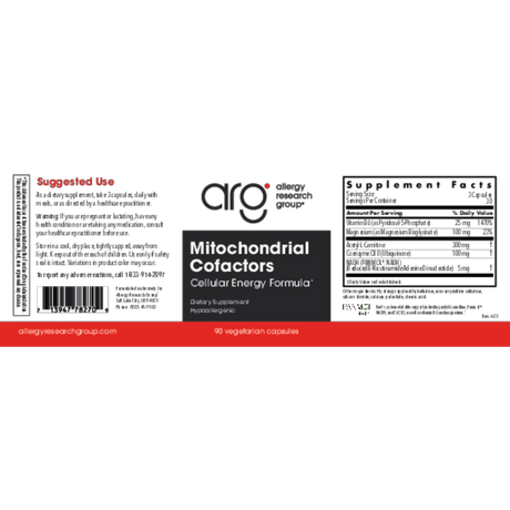 Mitochondrial Cofactors 90Veggie Caps