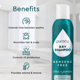 Puracy Dry Shampoo (Benzene & Silicone-Free, Color-Safe)