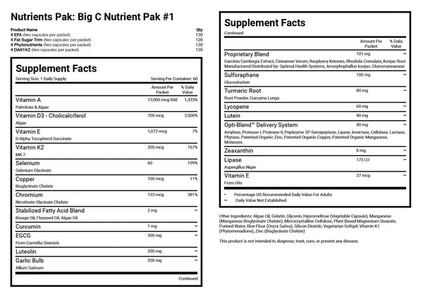 Big C Nutrient Paks Bundle