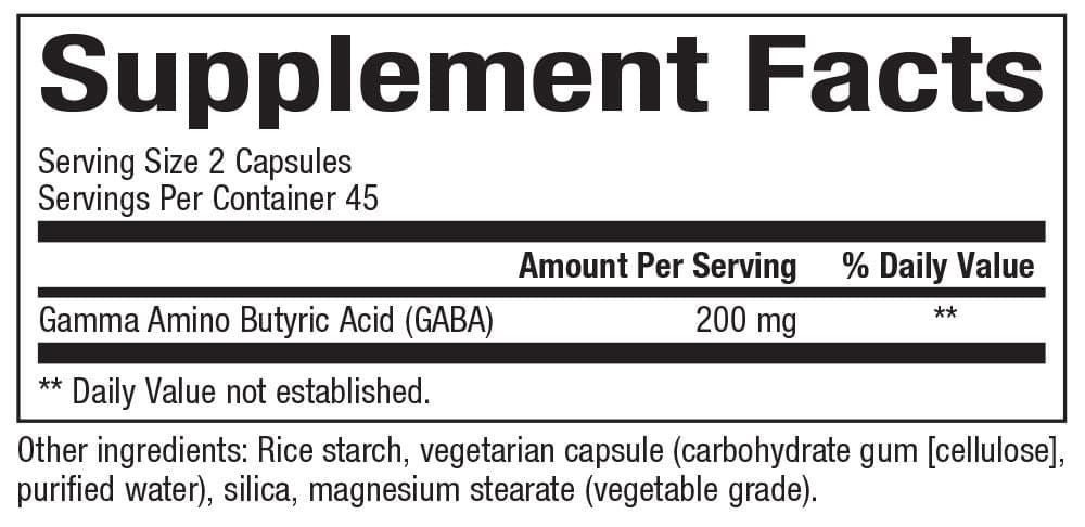 GABA-Pro Calming Effect 100 MG 90Veggie Caps