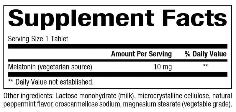 Melatonin 10 MG 180Tablets