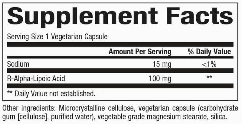 R-Alpha-Lipoic Acid 100 MG 60Veggie Caps